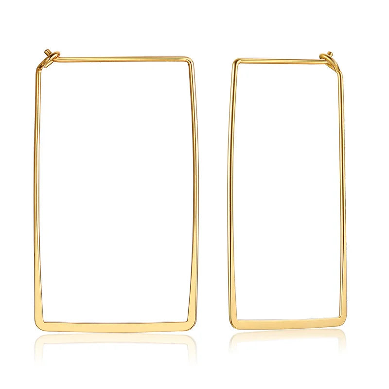 Dainty Twisted Stianless Steel Hoop Earrings for Women, Gold Color Plating Circle Round Ear Clip Accessory Mother's Day gift
