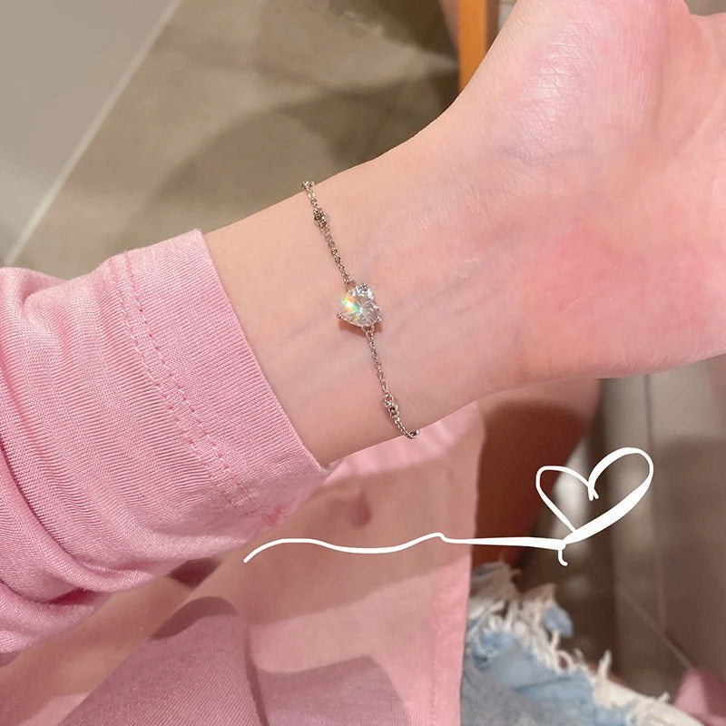Korean Women's Elegant Rhinestone Bracelet New Fashion Exquisite Zircon Pearl Bracelet 2023 Fashion Leisure Party Jewelry Gifts