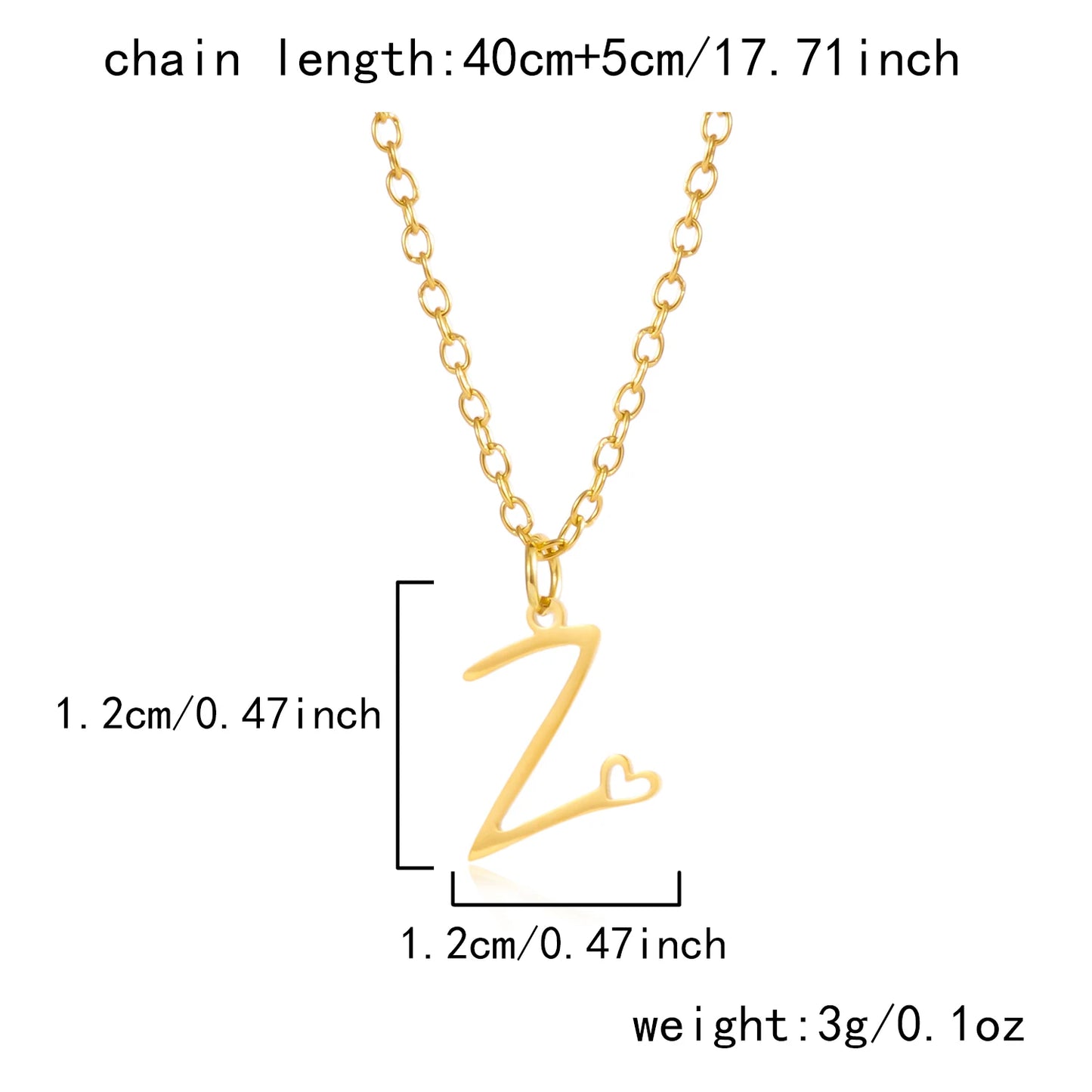 Initial Letter Necklace