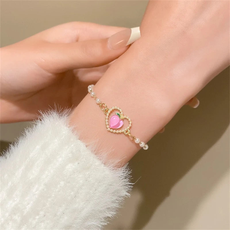 Korean Women's Elegant Rhinestone Bracelet New Fashion Exquisite Zircon Pearl Bracelet 2023 Fashion Leisure Party Jewelry Gifts