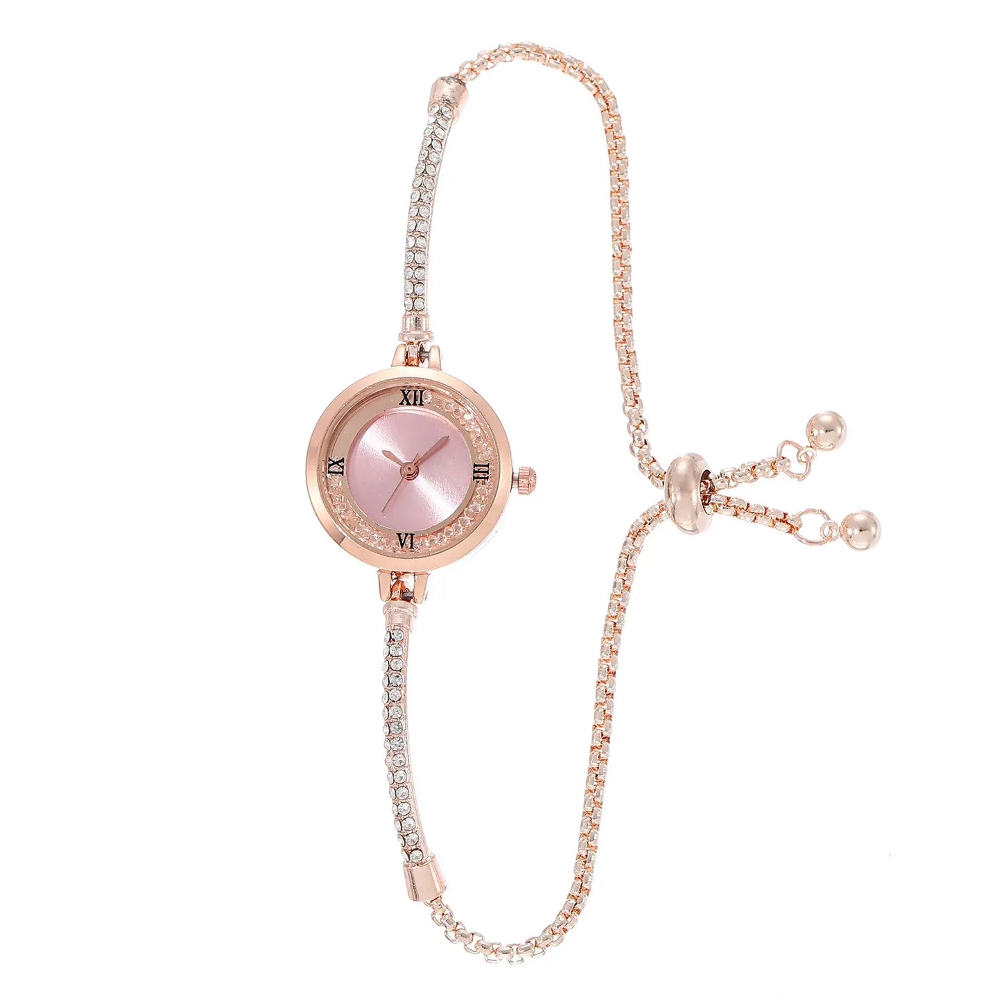 Womens Gold Bracelet Wristwatch