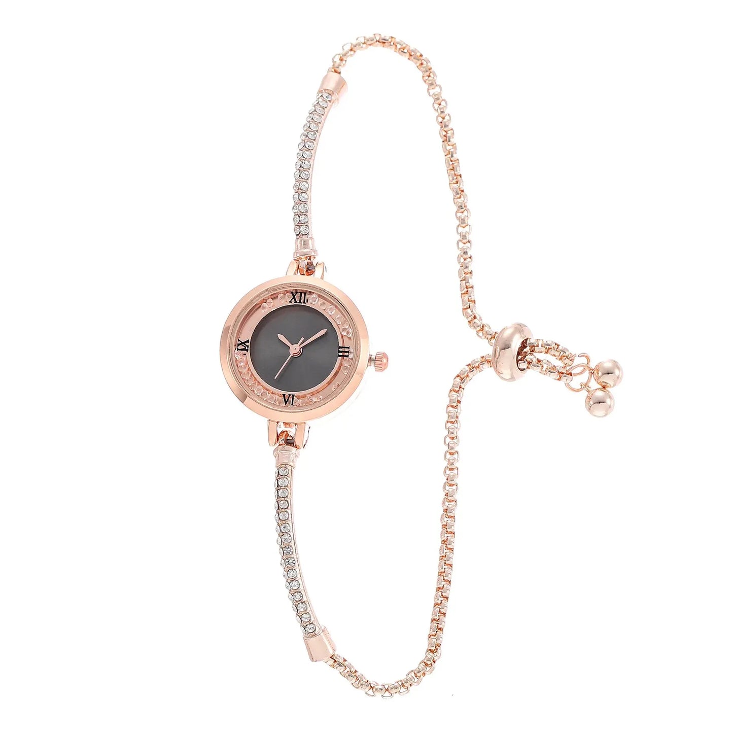 Womens Gold Bracelet Wristwatch