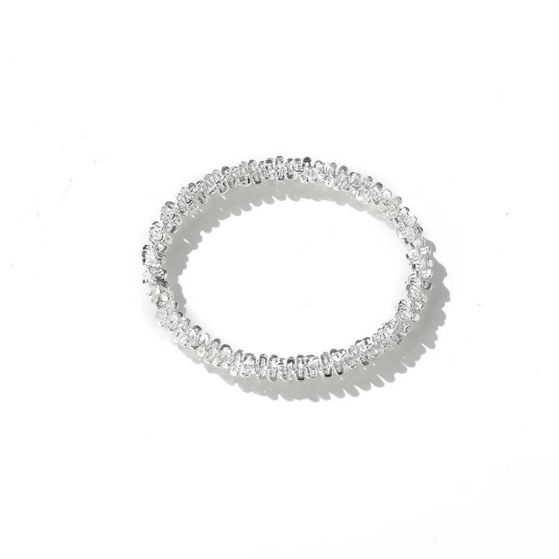 Fashion Silver Sparkling Adjustable Women's Bracelet Elegant Gypsophila Exquisite Bracelet New Wedding Party Jewelry Gift