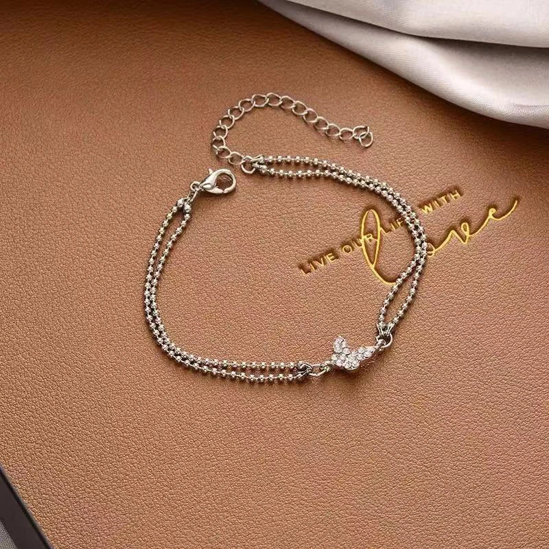 Korean Women's Elegant Rhinestone Bracelet New Fashion Exquisite Zircon Pearl Bracelet 2023 Fashion Leisure Party Jewelry Gifts