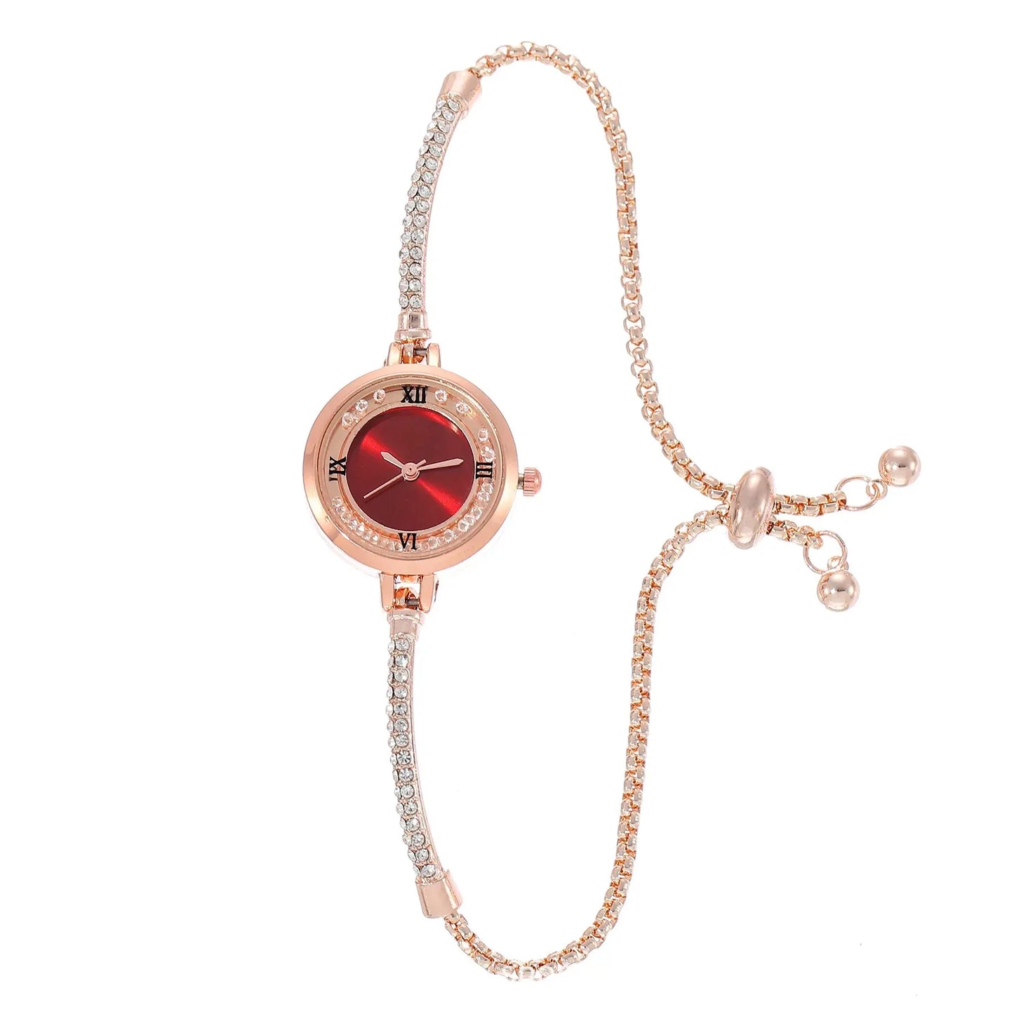 Womens Gold Bracelet Wristwatch
