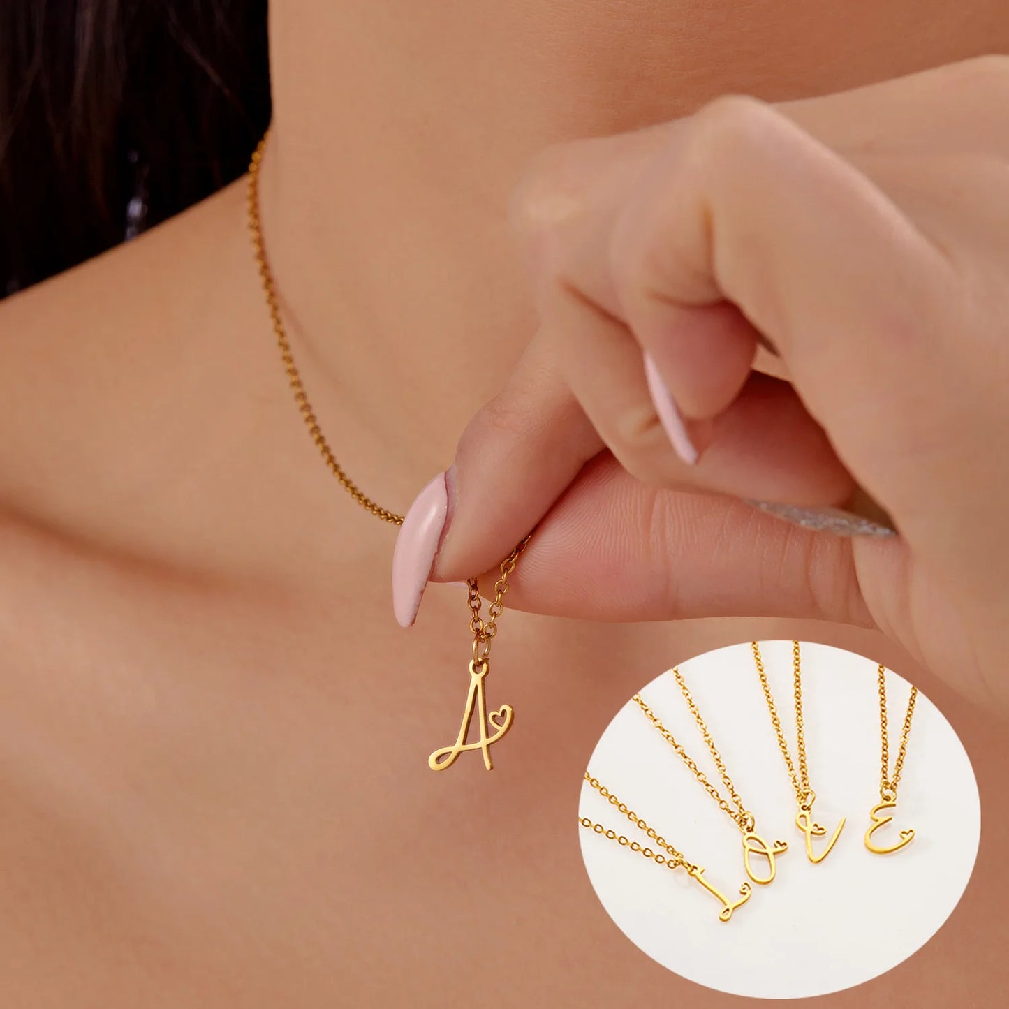 Initial Letter Necklace