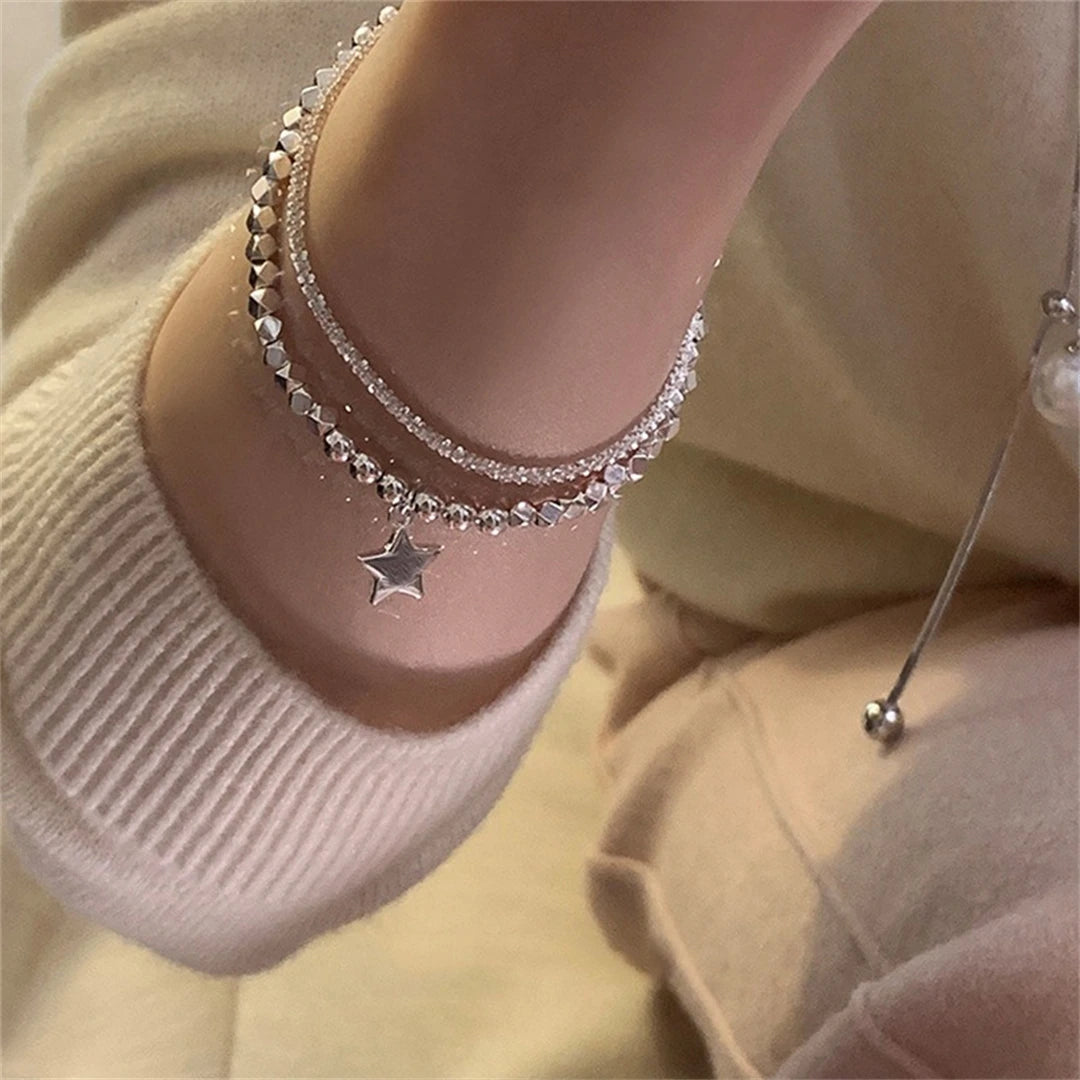 Fashion Silver Sparkling Adjustable Women's Bracelet Elegant Gypsophila Exquisite Bracelet New Wedding Party Jewelry Gift